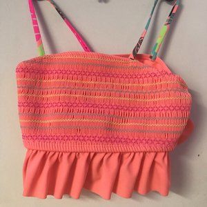 Brand: Wounder Nation  Size: (kids) 10-12  Color: neon(ish) oragnge